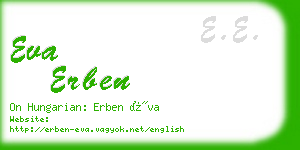 eva erben business card